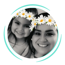 Katherine Gomez with her daughter